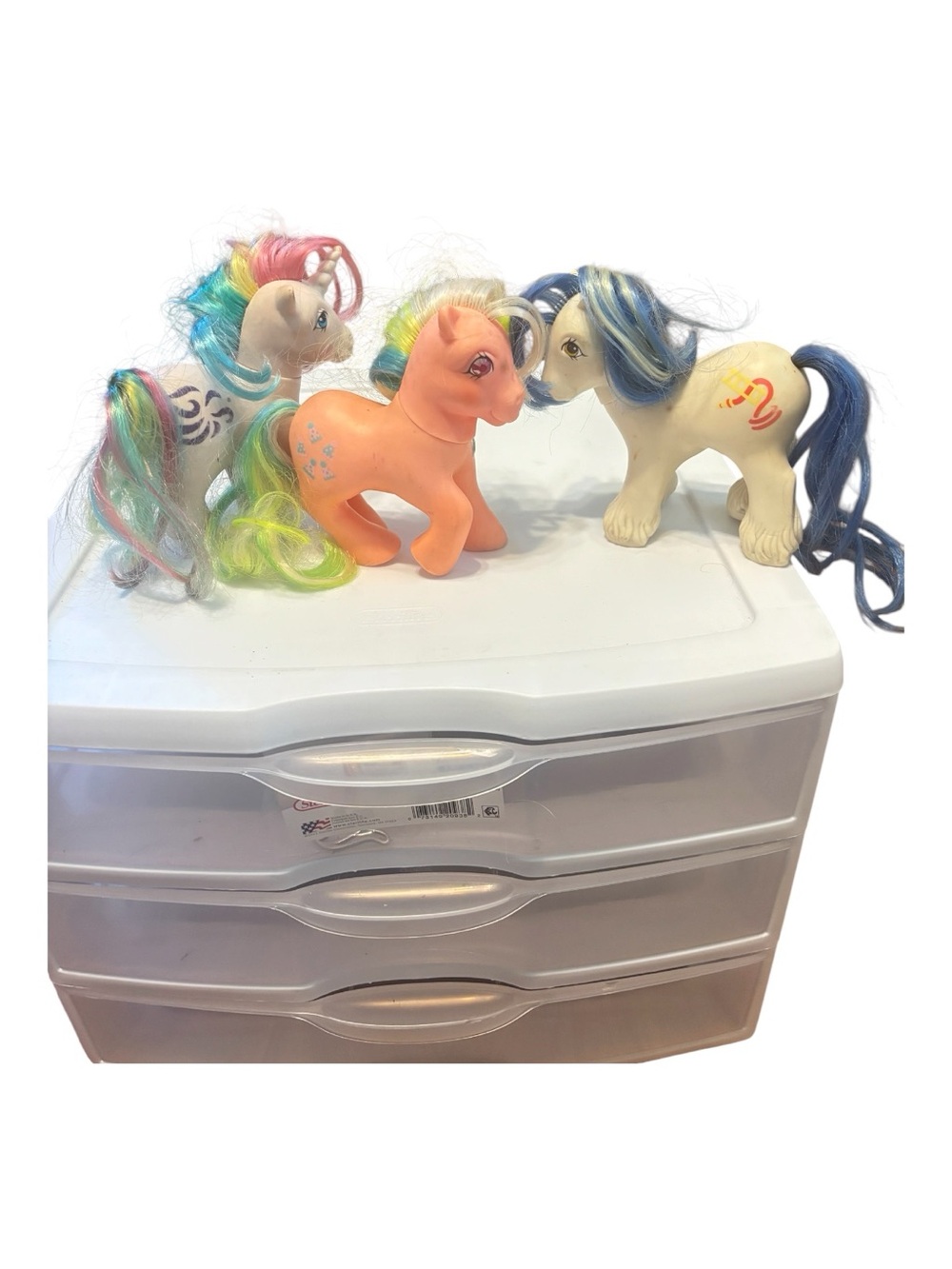Hasbro Trio of My Little Pony Toys - from the 80’s. Fair condition Set of 3